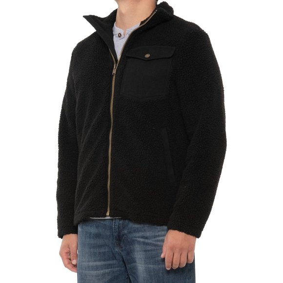 NEW $165 Pendleton River Rock Jacket! Knubby Black Fleece With Southwest Detail